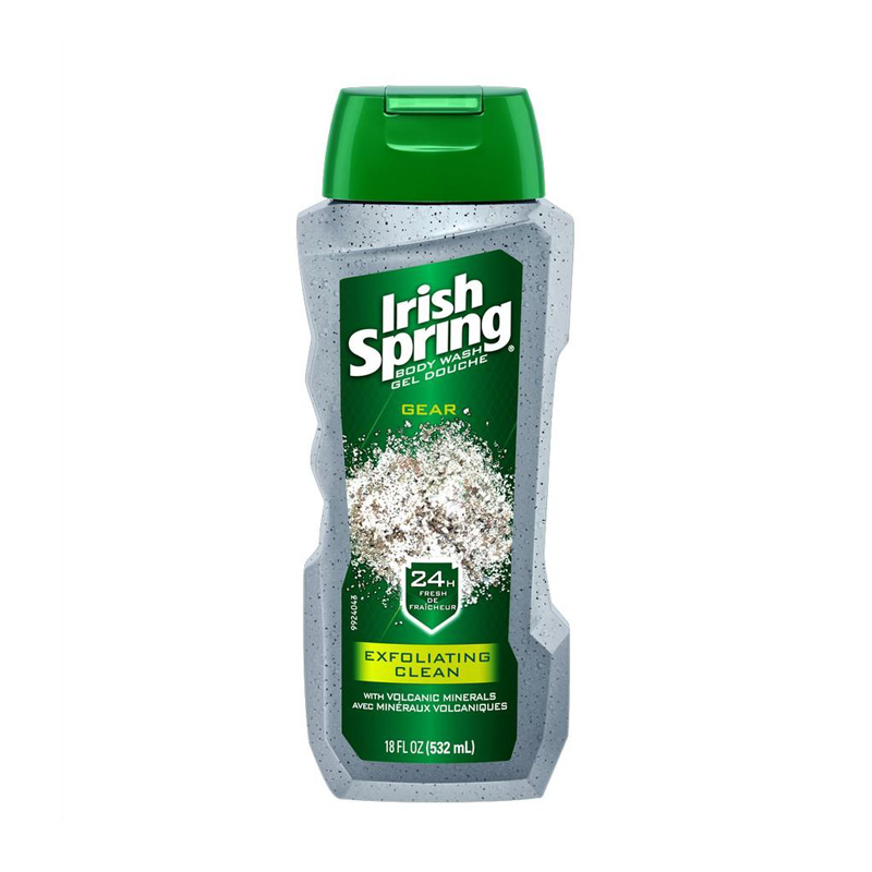 Irish Spring Body Wash Gel Douche Gear Exfoliating Clean