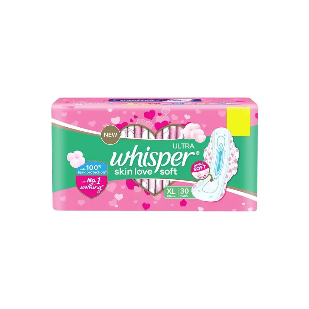 Whisper Ultra Softs Air Fresh Sanitary Pads for Women, XL 30 Napkins price in Bangladesh