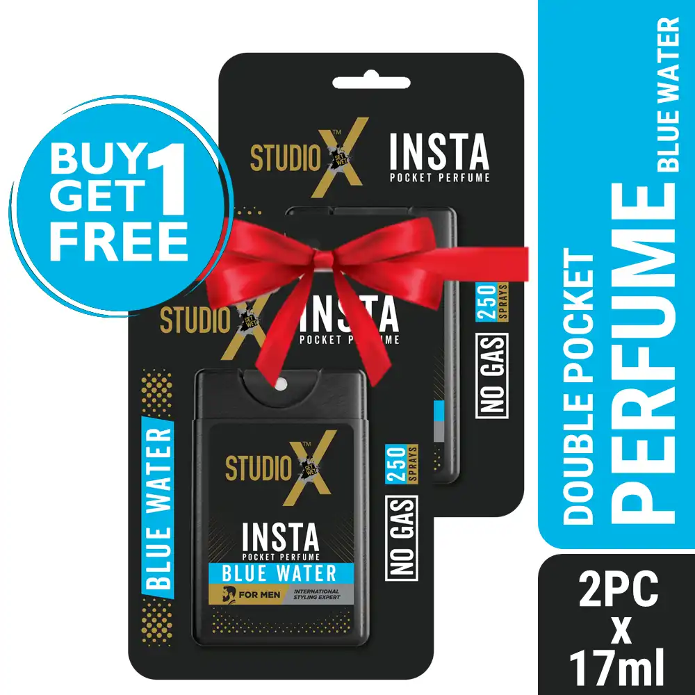 Studio X Insta Pocket Perfume Blue Water 17ml (Buy 1 Get 1 FREE) price in Bangladesh