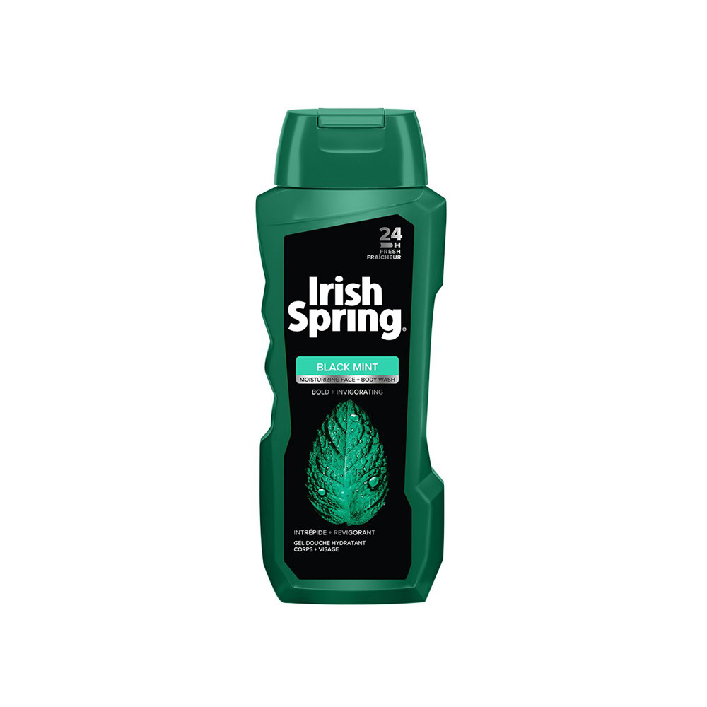 Irish Spring Black MintMoisturizing Face and Body Wash