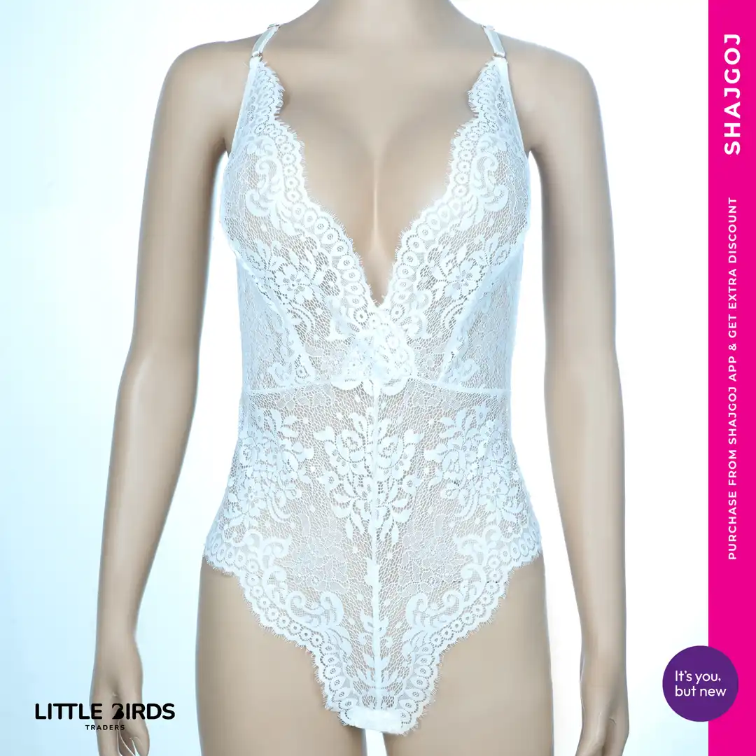 LBT Super Elegant Lacy Bodysuit - Off White price in Bangladesh