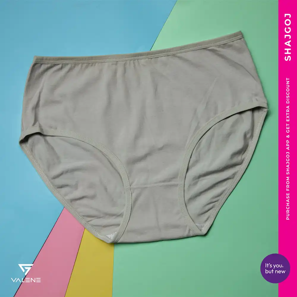 Valene All Weather Super Soft Cotton Panty -Foggy Gray