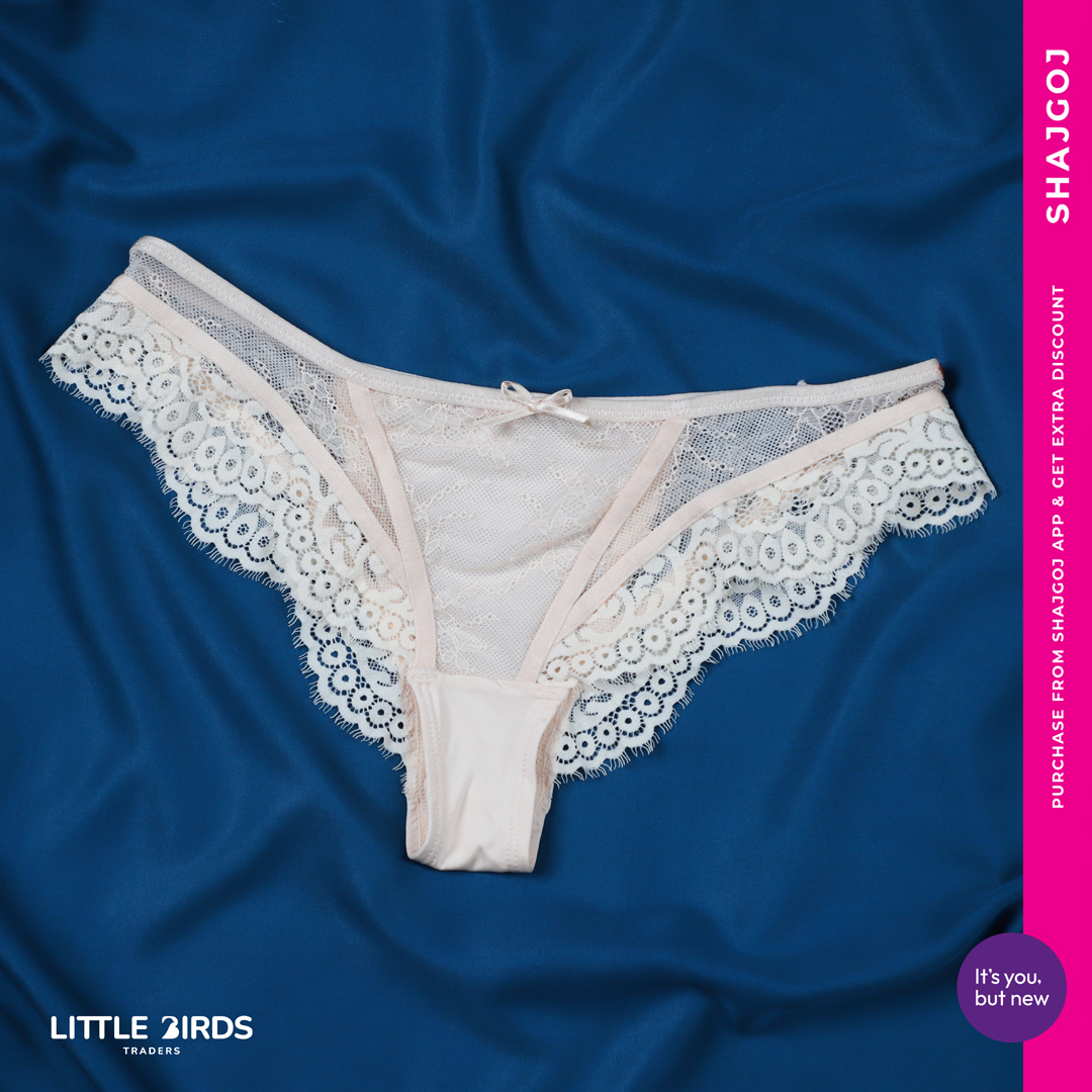 LBT Low Rise Stylish Lace Panty - Vanilla Cream