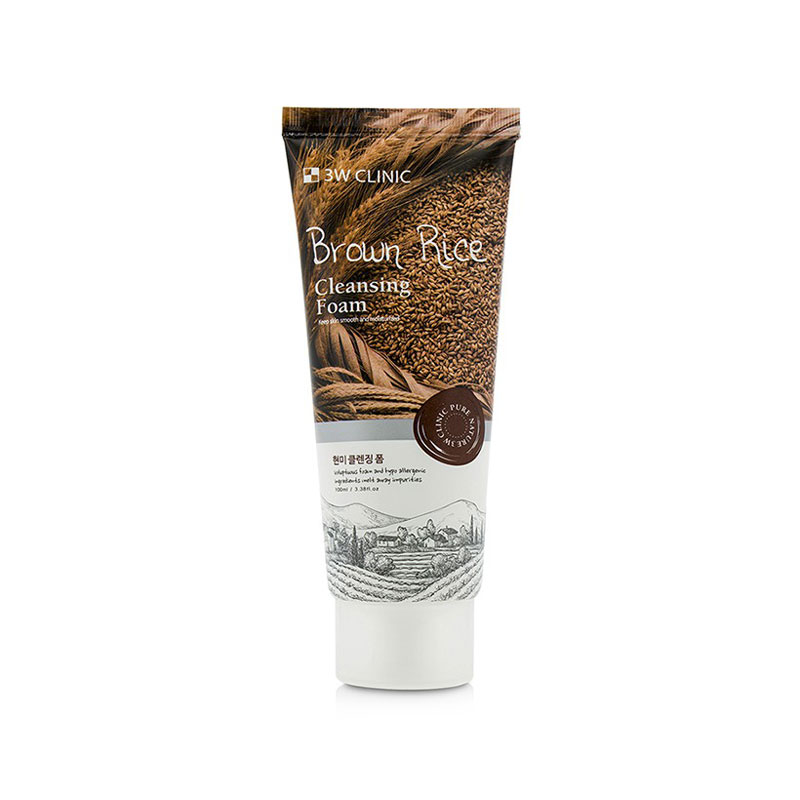 3W Clinic Brown Rice Foam Cleansing