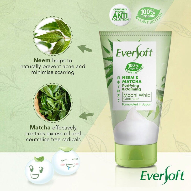 Eversoft Facial Cleanser Neem Matcha