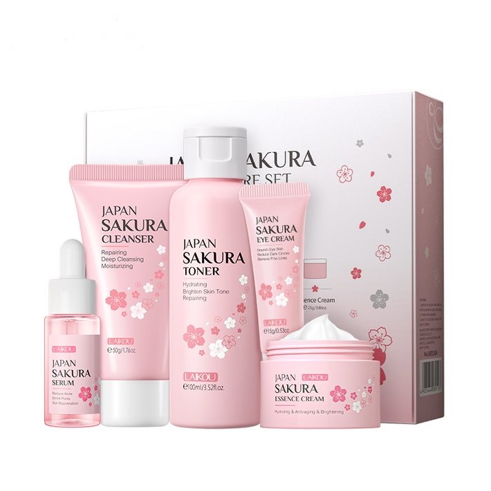 Laikou Japan Sakura Skincare Set (5 Pcs)