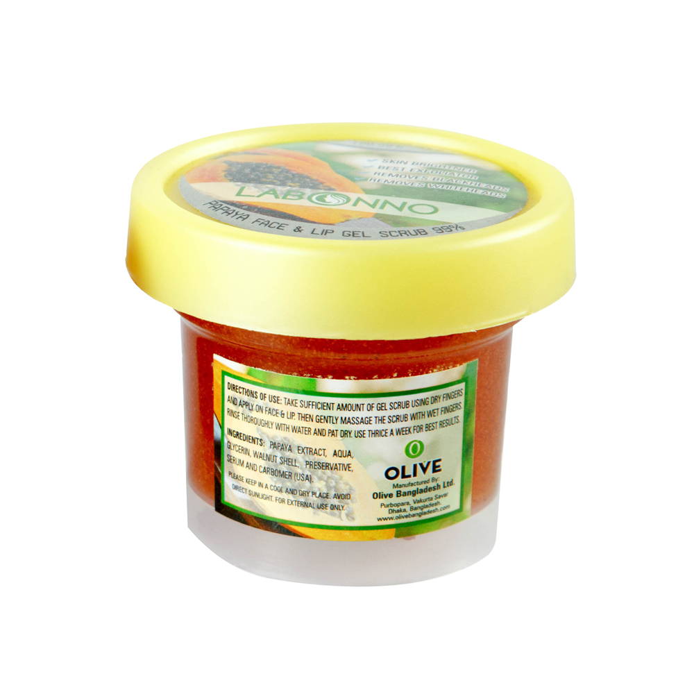 LABONNO Papaya Facial & Lip Gel Scrub 99%