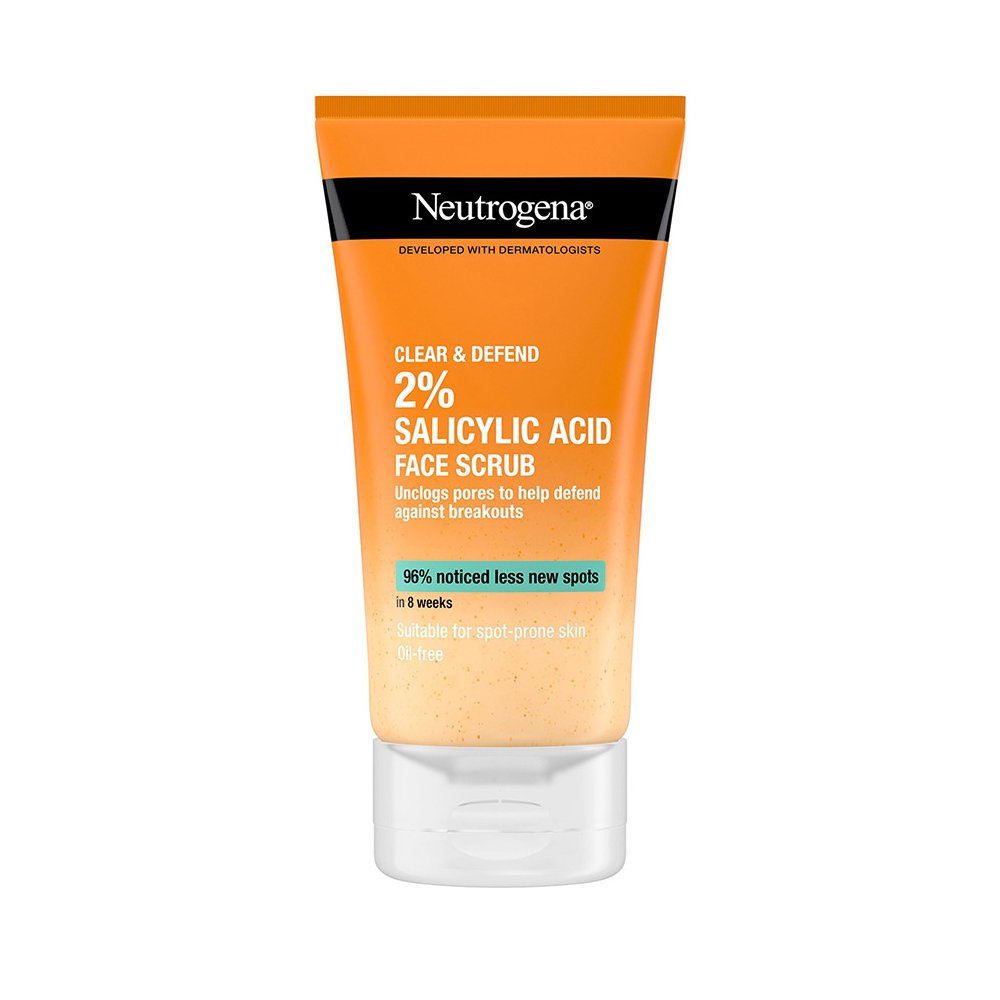 Neutrogena Clear & Defend 2% Salicylic Acid Face Scrub